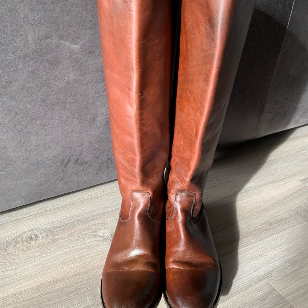 Frye Melissa Back Button Zip Riding Boots - Picture 5 of 5